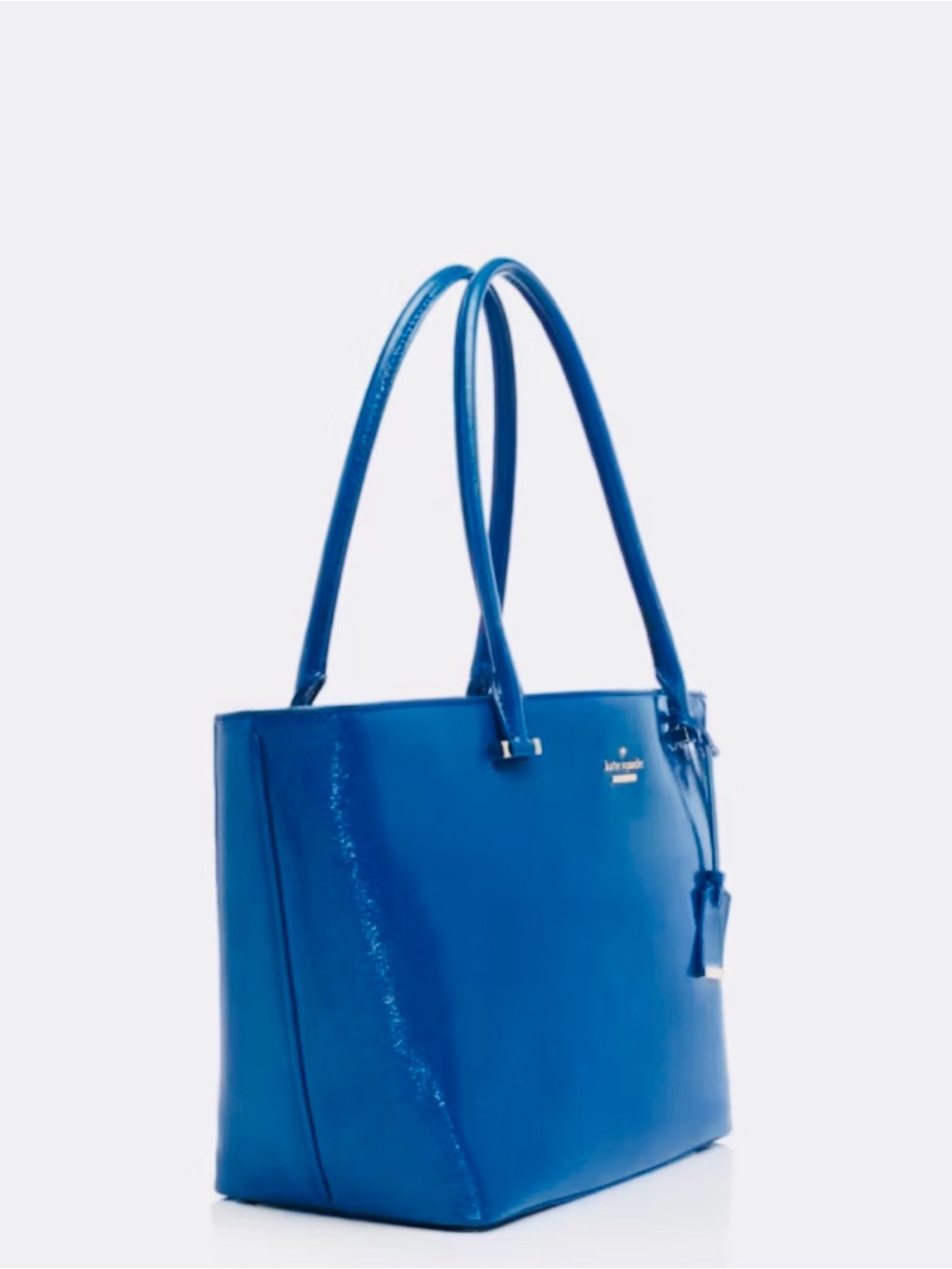kate spade Blue Patent Leather Tote - Picture 2 of 8